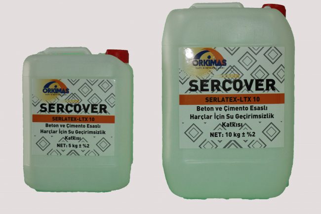 SERCOVER  Serlatex  - Beton ve Çimento Esaslı Harçlar İçin Su Geçirimsizlik Katkısı