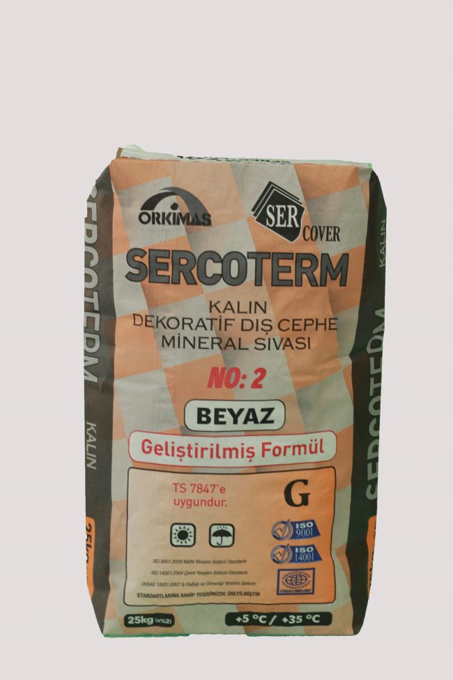 SERCOVER DEKORATİF DIŞ CEPHE MİNERAL SIVASI (KALIN)